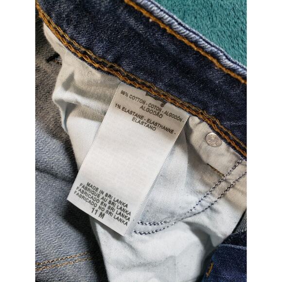 Levis Jeans Sz 11 Womens Blue Pants Stretch Bold Curve Low Rise Bootcut Skinny - Picture 4 of 14